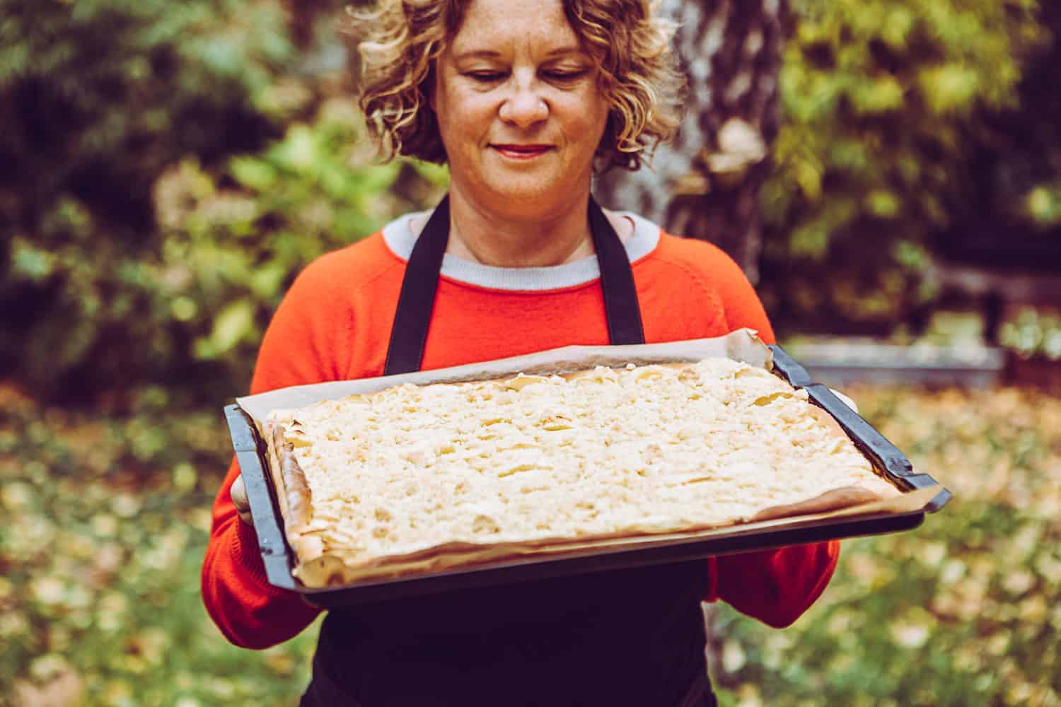 Apfelkuchen mit Streusel Hefeteig