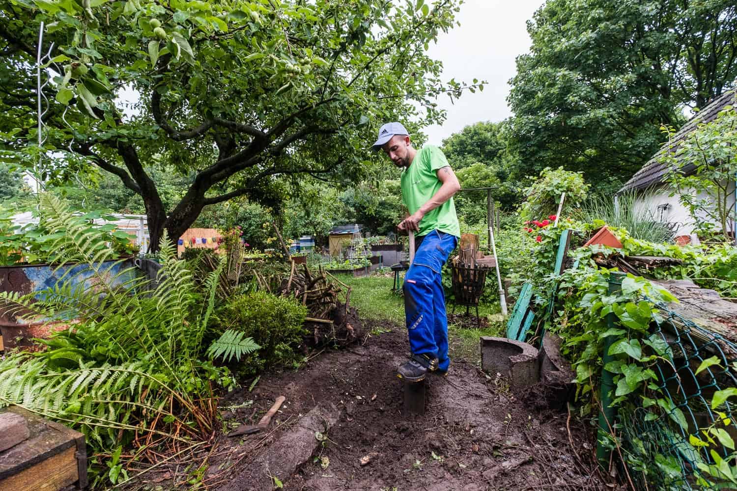 Hecke ausgraben Gartenhelfer SmartHands