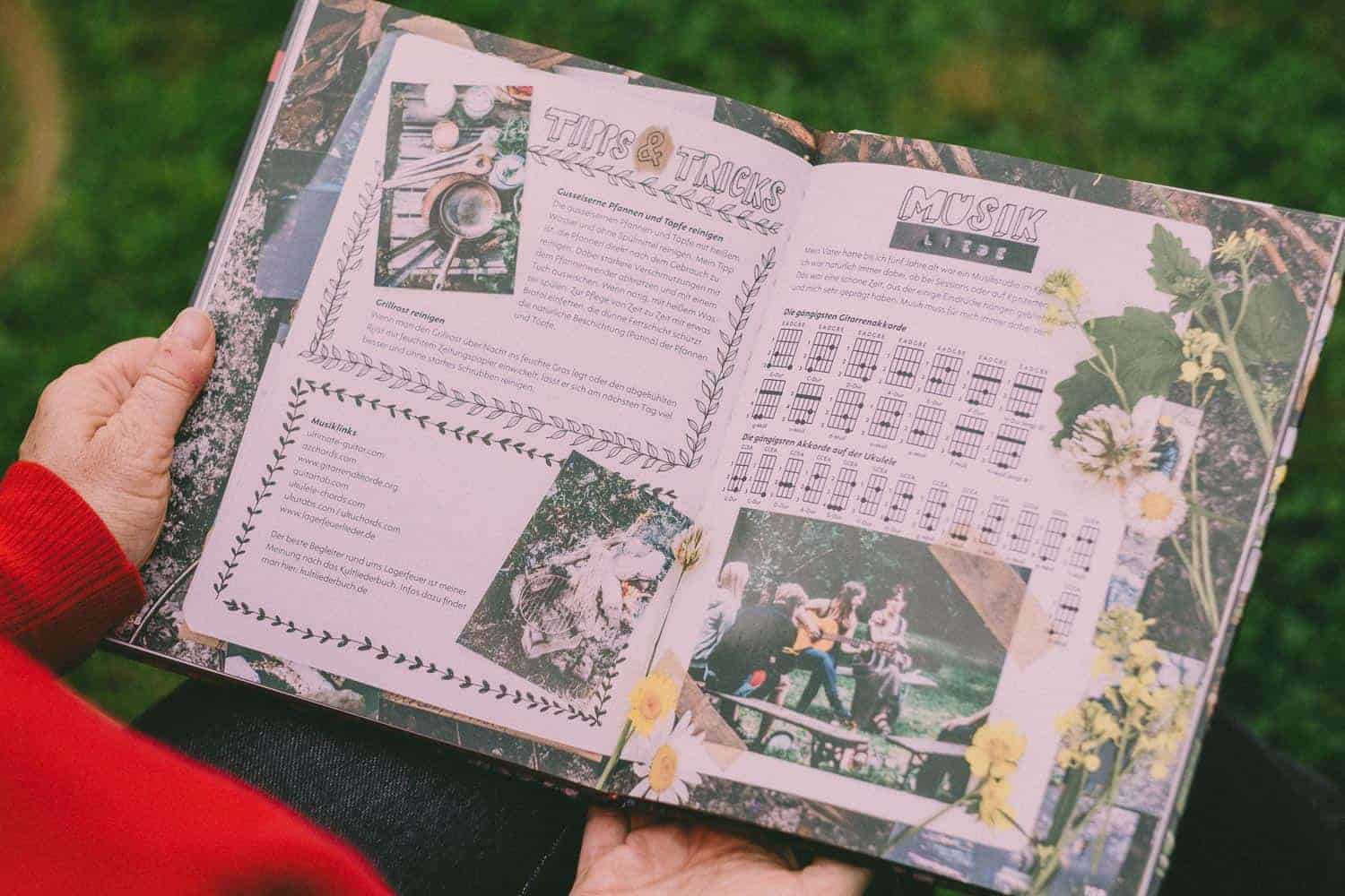 Feuer Fest, ein wunderbares Buch für Lagerfeuerromatiker und Outdoor-Köch*innen. Mit vielen Anregungen und getesteten Rezepten. Sehr liebevoll gestaltet.