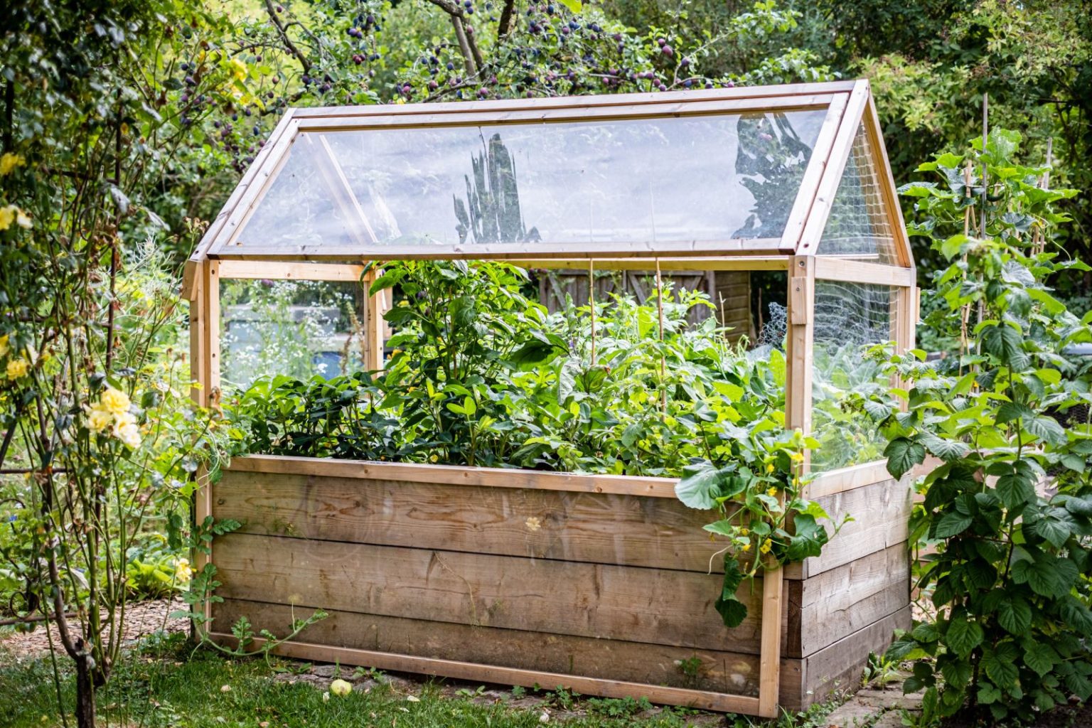 Frühbeetaufsatz für Hochbeet selber bauen