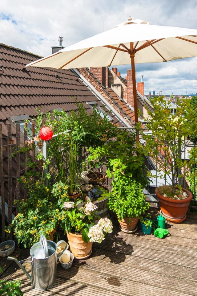 Miniteich auf dem Balkon, Statik beachten